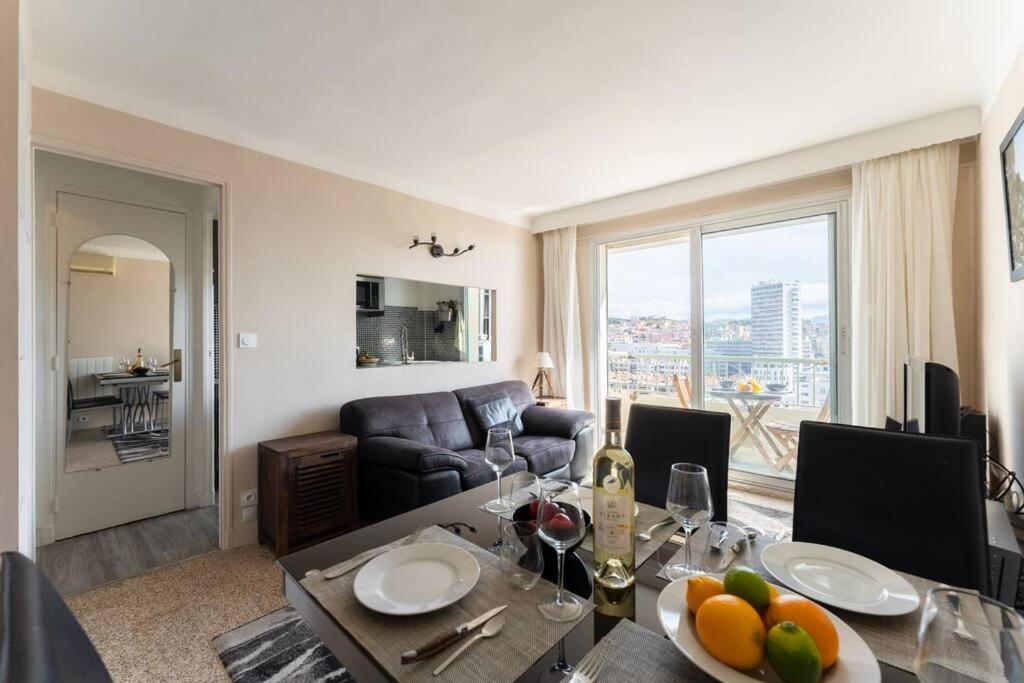 Vue Mer Plage Catalans Vieux Port Clim - 2 Chambres Marseille Exteriör bild