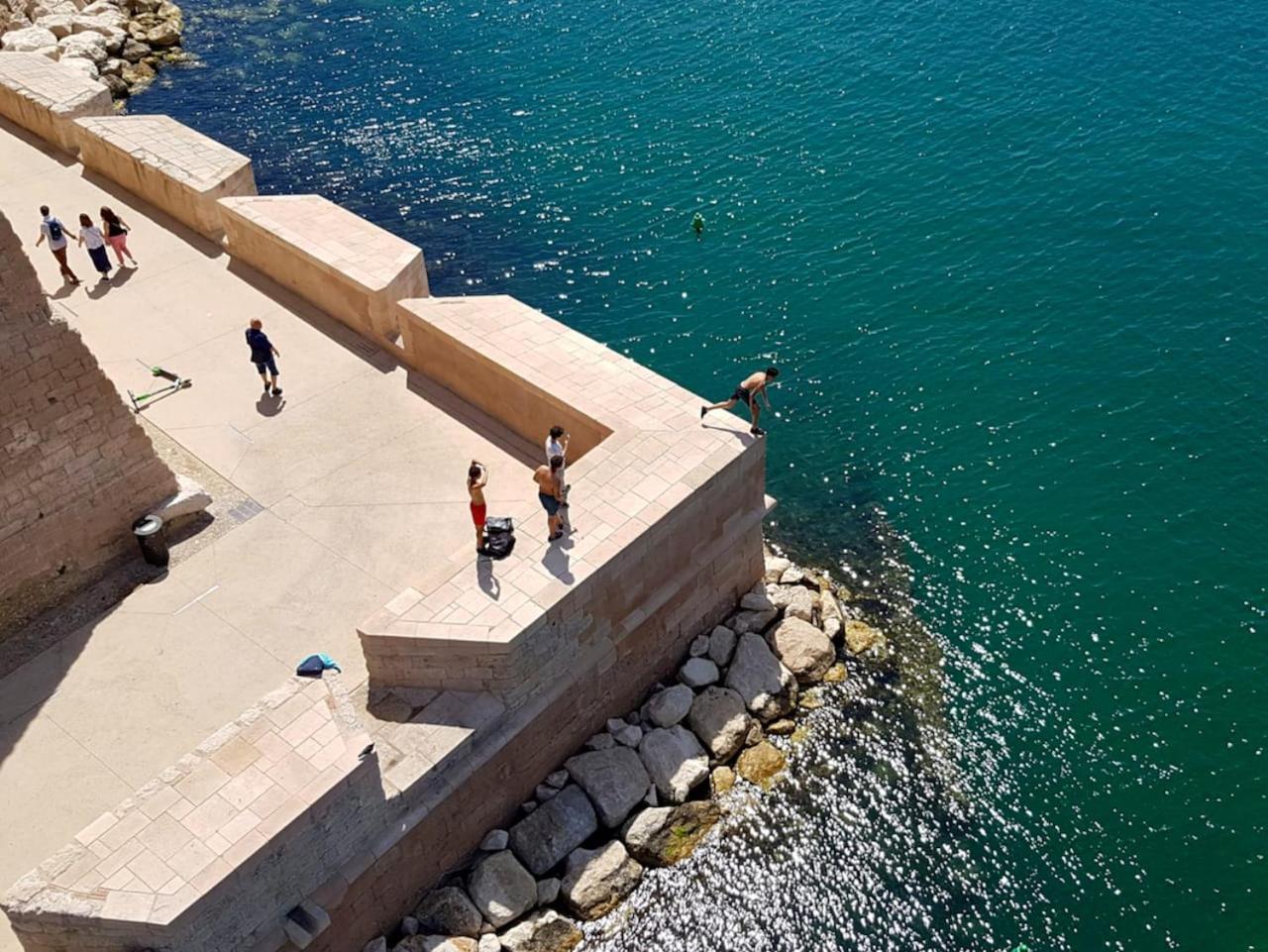 Vue Mer Plage Catalans Vieux Port Clim - 2 Chambres Marseille Exteriör bild