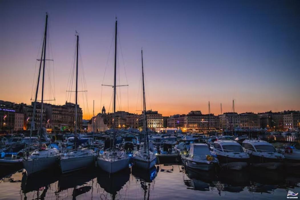 Vue Mer Plage Catalans Vieux Port Clim - 2 Chambres Marseille Exteriör bild